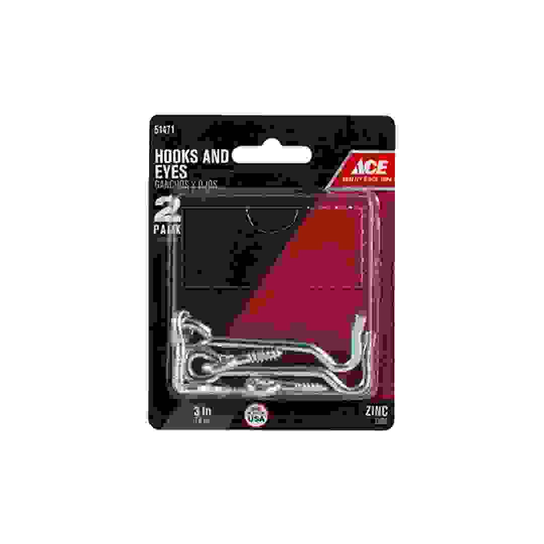 طقم خطاف إيس وبرغي بعروة (74 ملم، حزمة من 2)