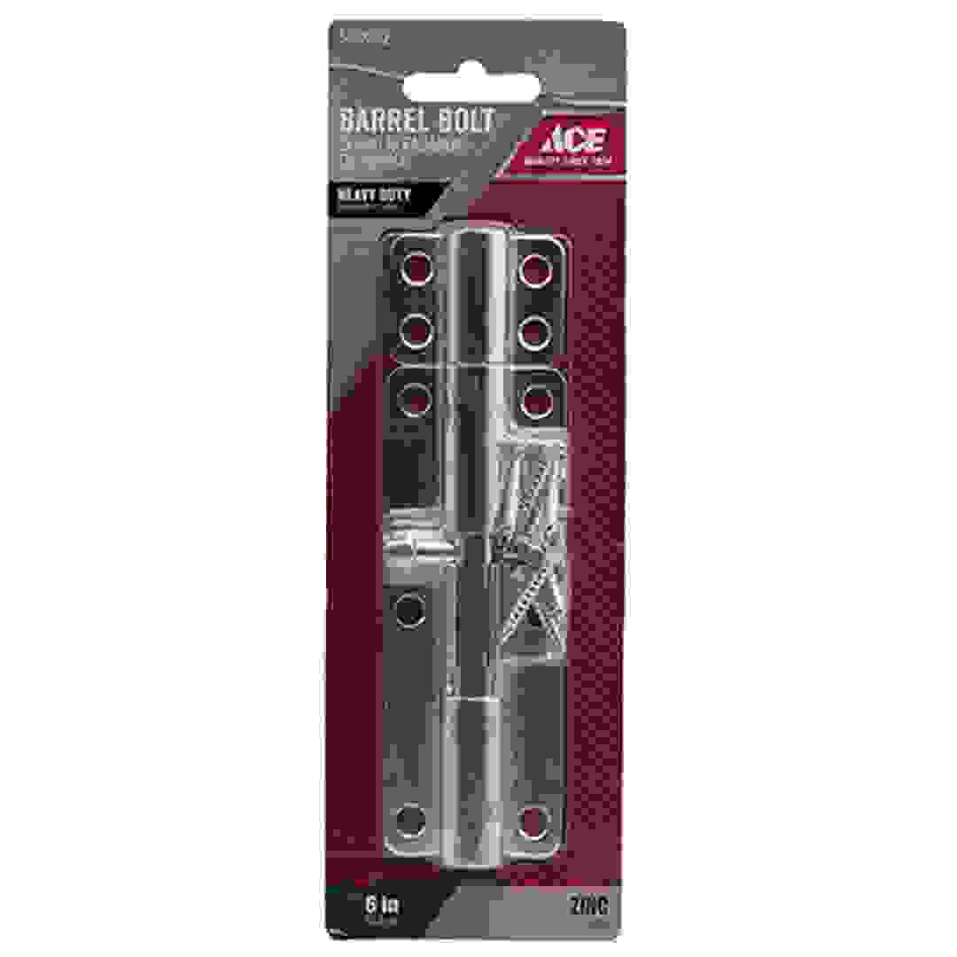 مزلاج أسطواني (15.2 سم، فضي)