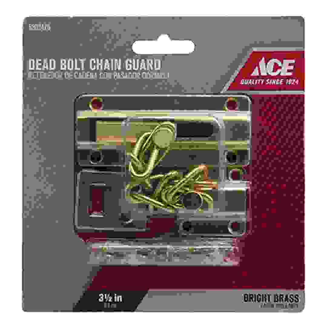 Ace Brass Door Guard Bolt with Chain (89 mm, Brass)