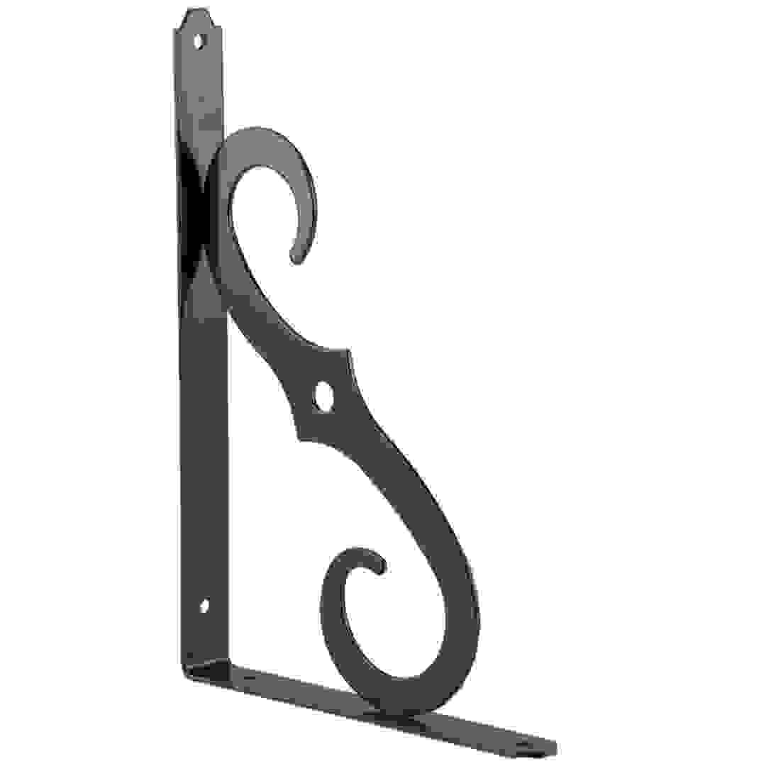 Ace Ornamental Shelf Bracket (25.4 x 17.8 cm, Black)