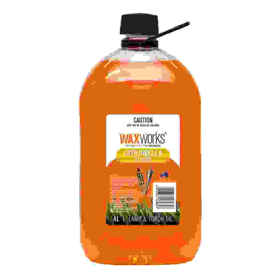 زيت سترونيلا واكس ووركس كلاسيك للمصابيح والمشاعل (4 لتر)