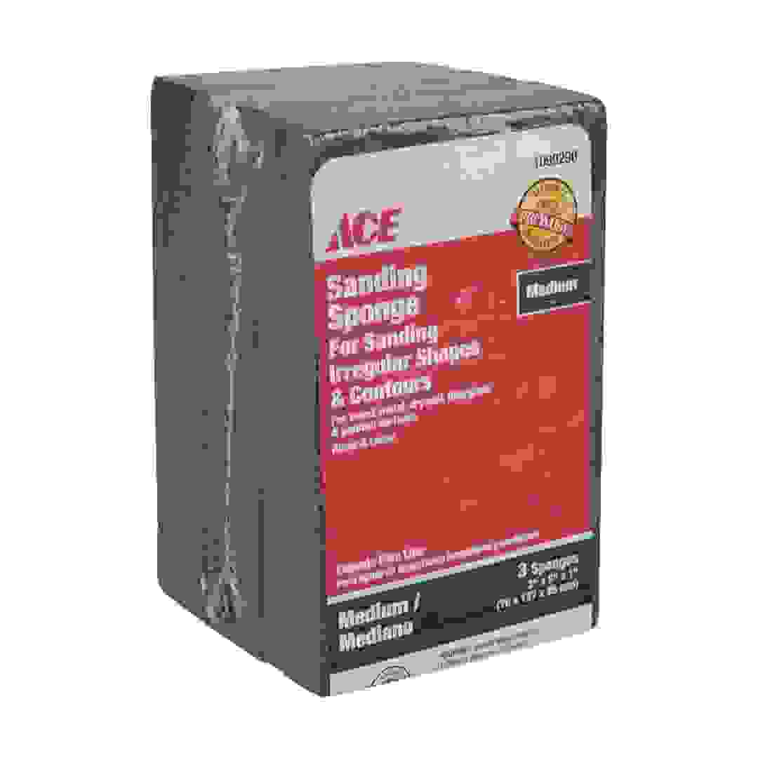ACE Medium Sanding Sponge (3 pcs, 76 x 127 x 25 mm)