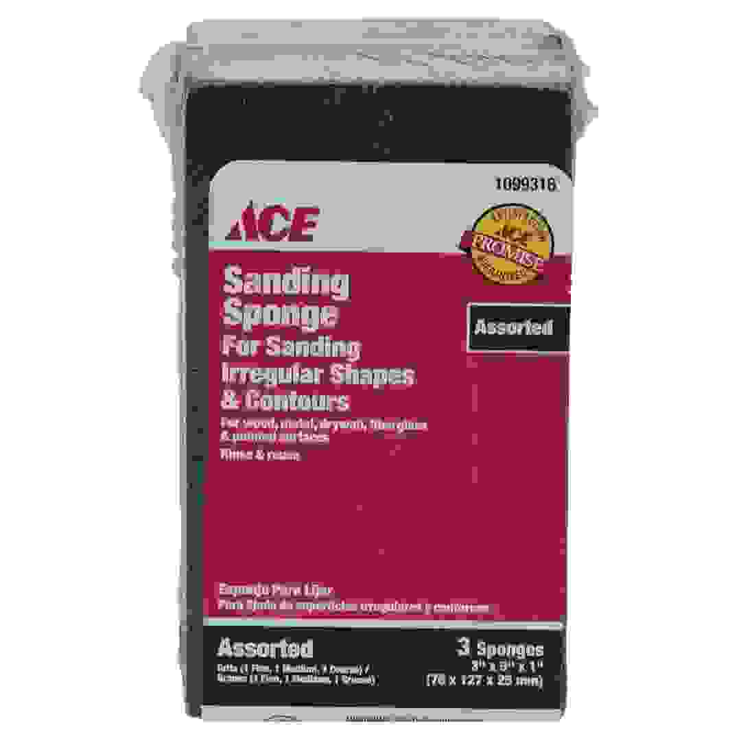 Ace Jumbo Sponge Assorted Flexible Material (7.6 x 12.7 x 7.6 cm, Pack of 3)