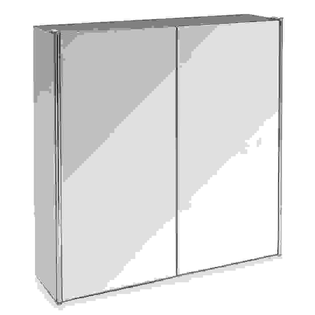 Wilko Double Mirror Door Bathroom Cabinet (45 x 13 x 45 cm)