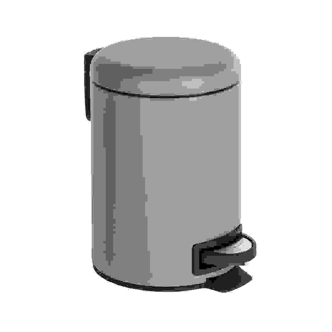 Wenko Leman Pedal Bin (3 L, 22.5 x 17 cm, Grey)