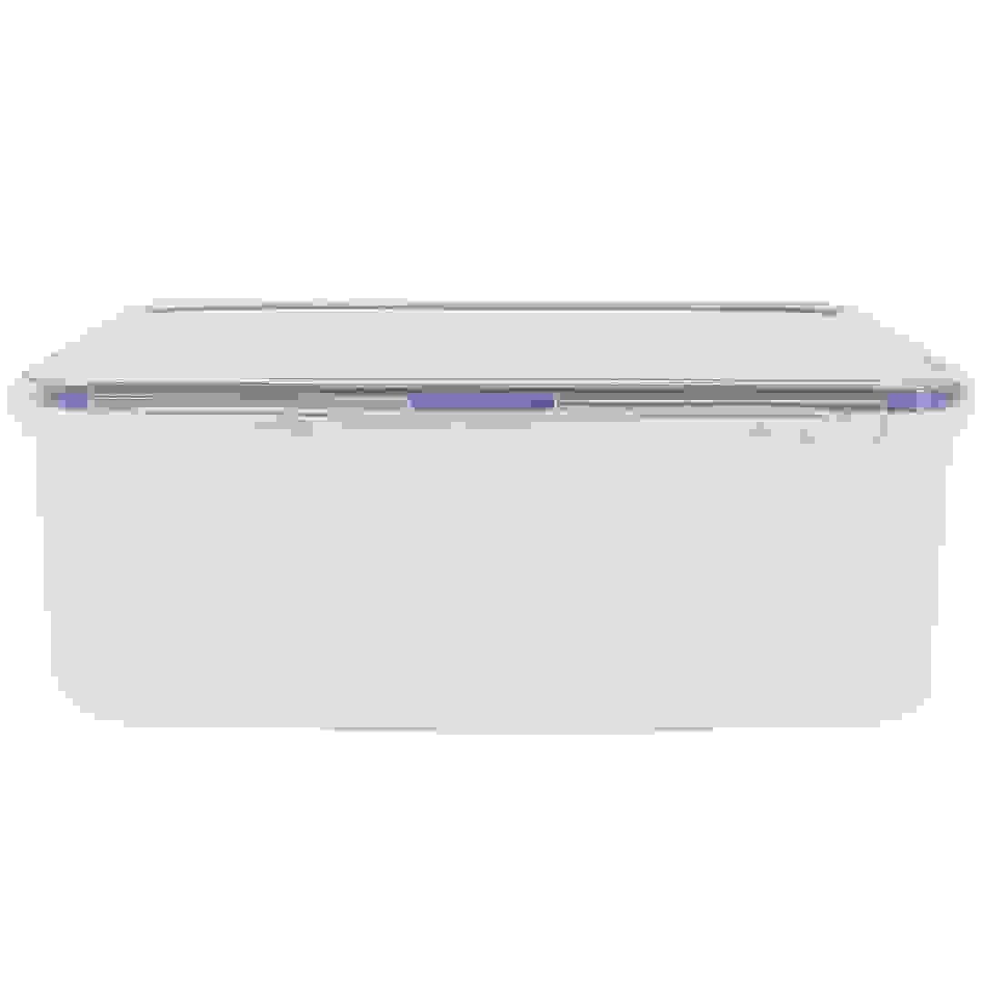 Lock & Lock Rectangular Plastic Food Container W/Divider (2.6 L)