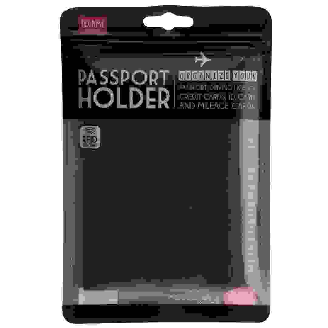 حامل جواز سفر ليجامي (10.5 × 1.5 × 14 سم، أسود)