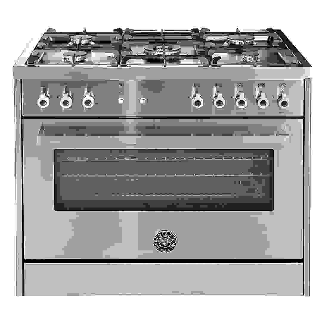 Bertazzoni PRO905GGVLXE Gas Cooker with Dual Fan (5 Burner, 90 x 60 cm, Steel)