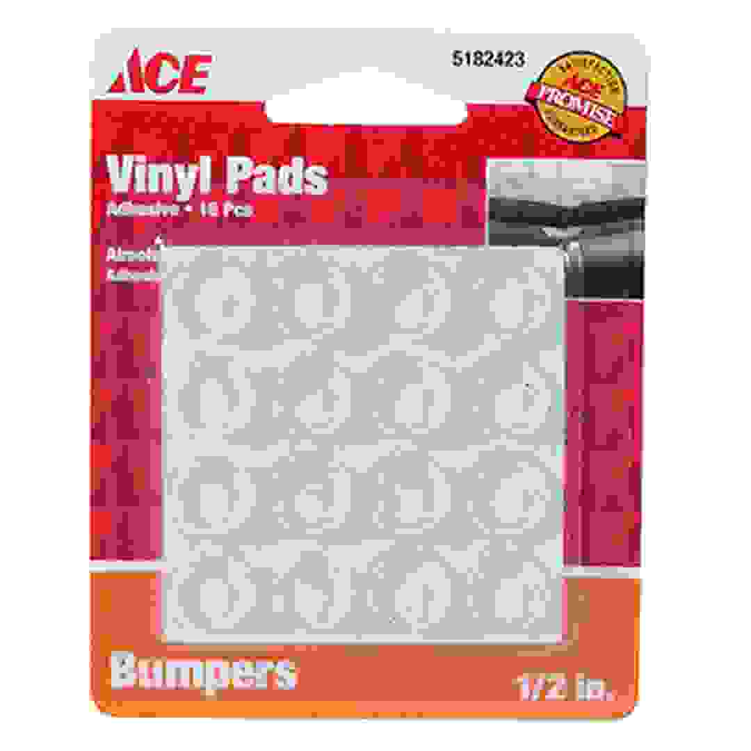 Ace Vinyl Bumper Pads (Pack of 16, Clear)