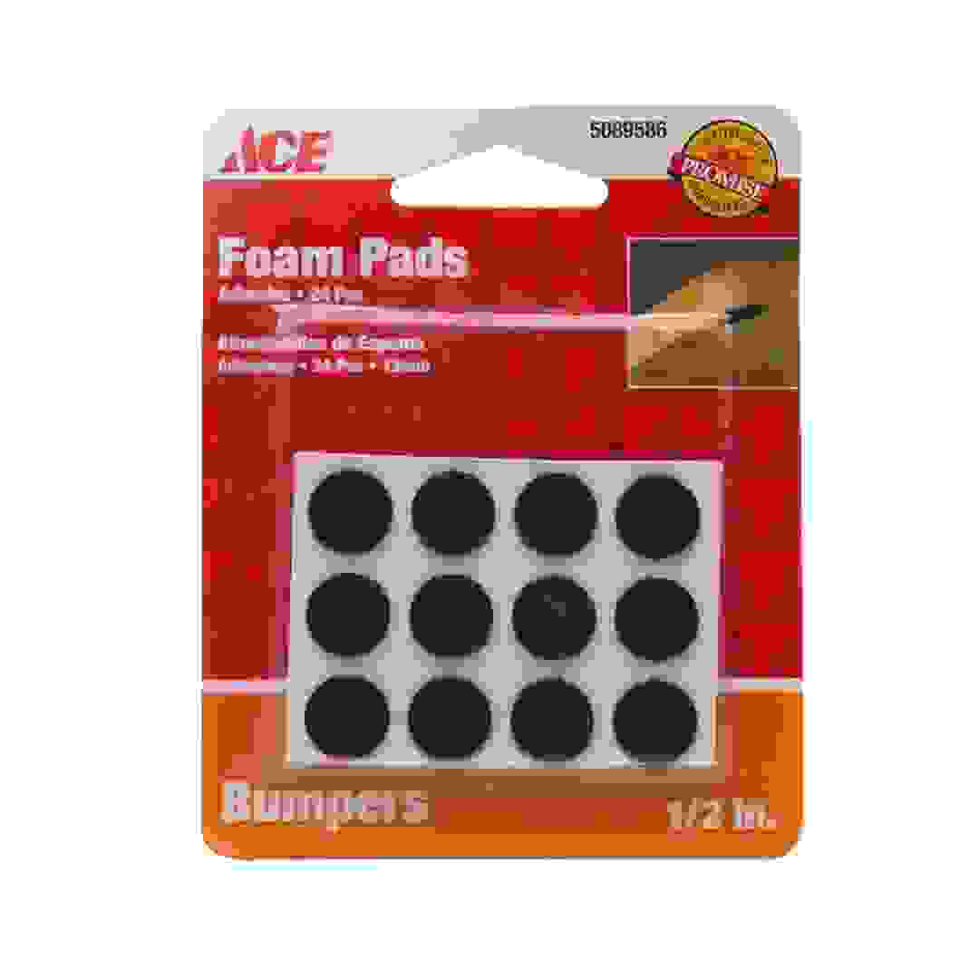 لبادات اسفنجية فوم إيس (عبوة 24 قطعة، 1/2 إنش، أسود)