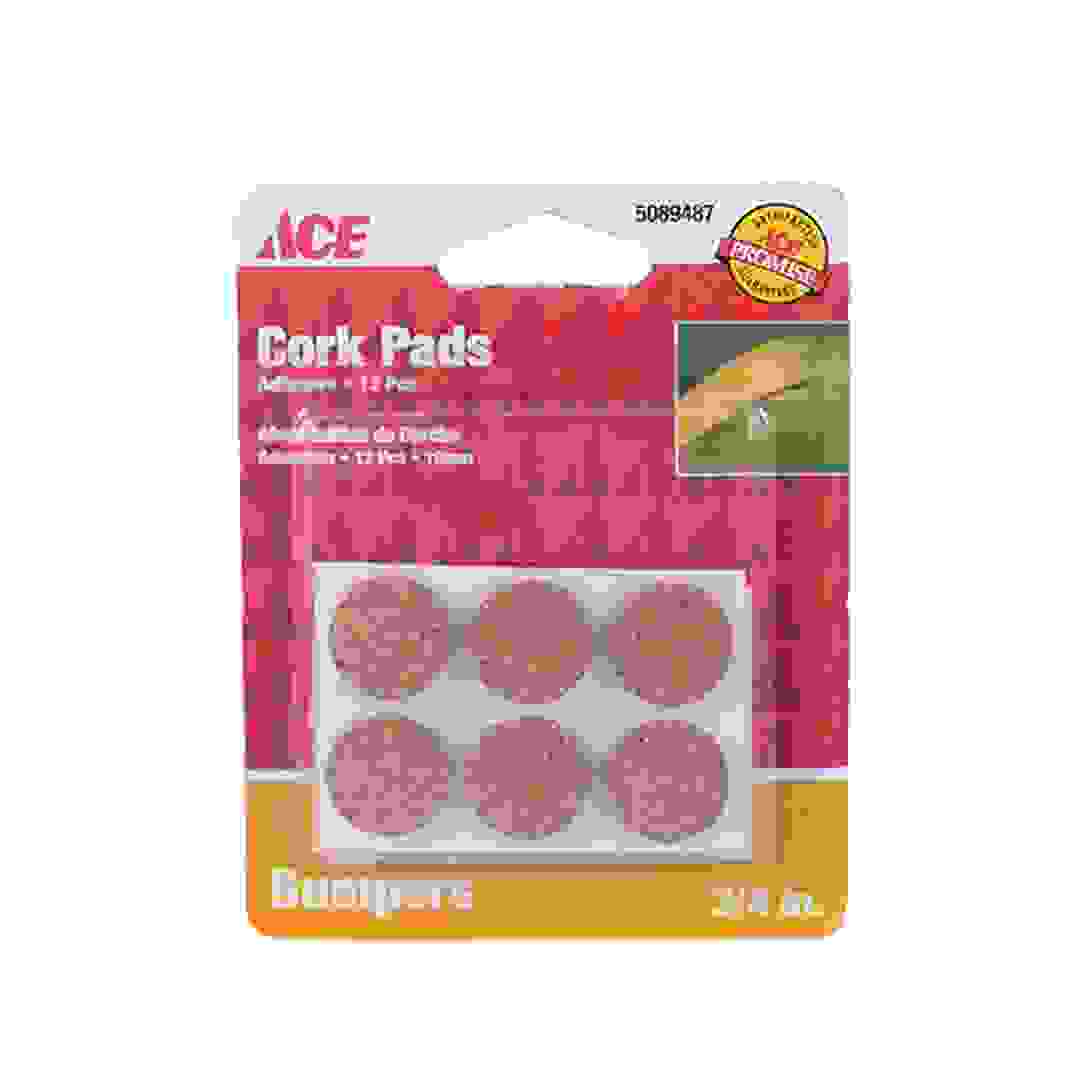 ACE Bumper Cork Pads (2 cm, Pack of 12)