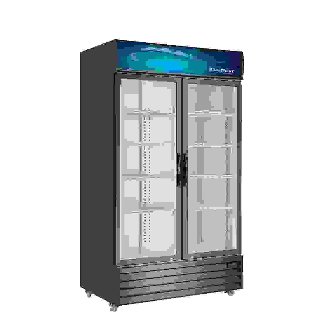 مبرد ويست بوينت WPSN-12017T2 شو كيس (1000 لتر، 750 واط، رمادي)