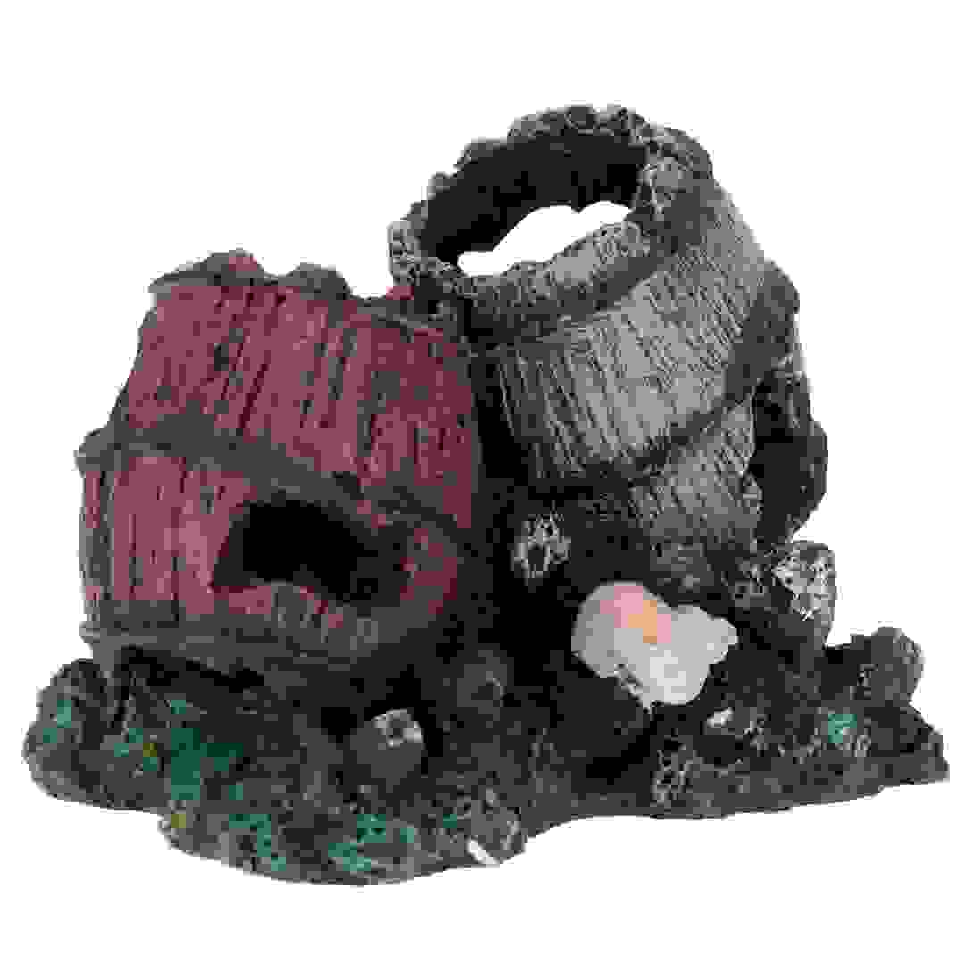 Chicos Barrel Aquarium Decoration (12 x 9 x 9.2 cm)