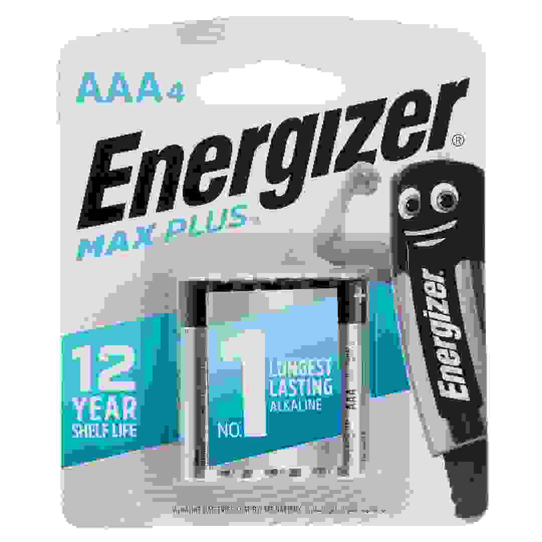 بطاريات قلوية ماكس بلس AAA إنرجايزر (4 بطاريات)