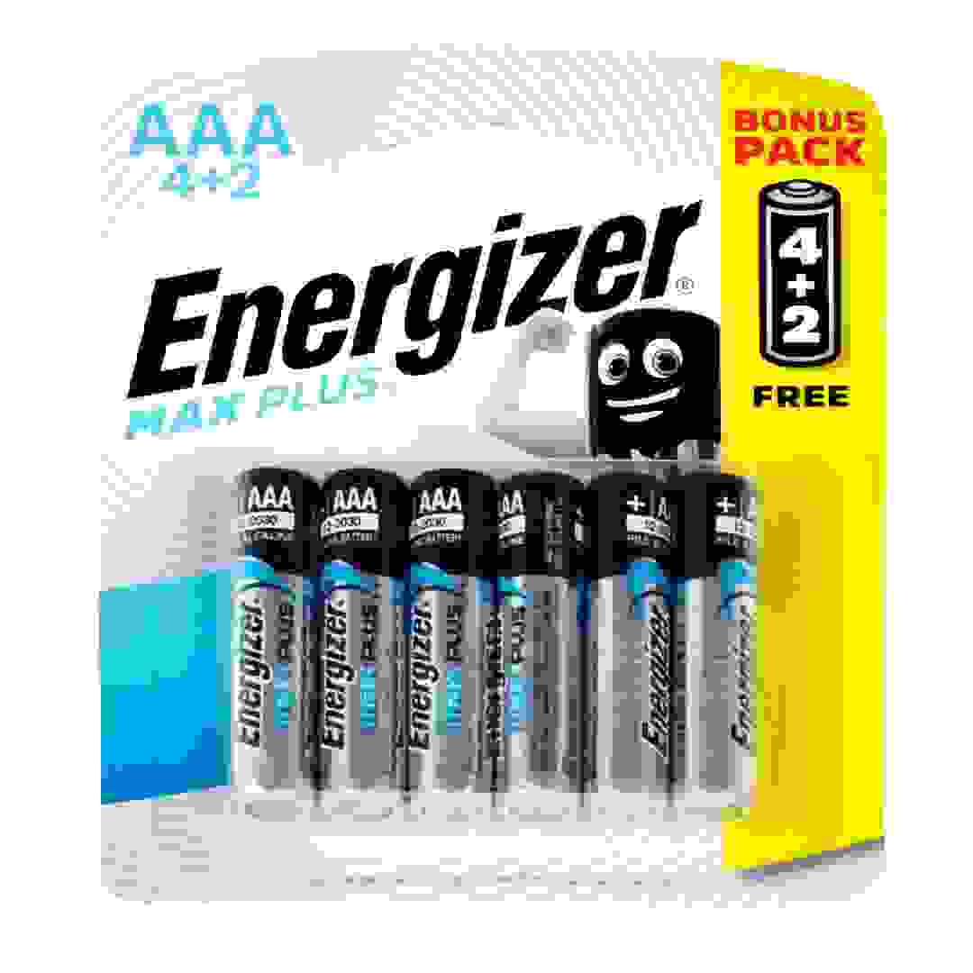 Energizer Max Plus AAA Alkaline Battery (4+2 Free)