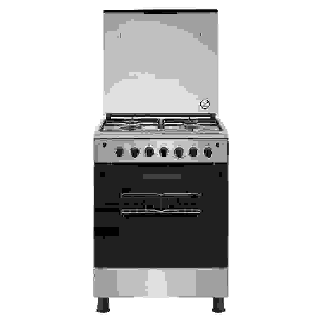 Frigidaire Freestanding 4-Burner Gas Cooker, FNGJ60JGUC (60 x 60 cm, Stainless Steel)