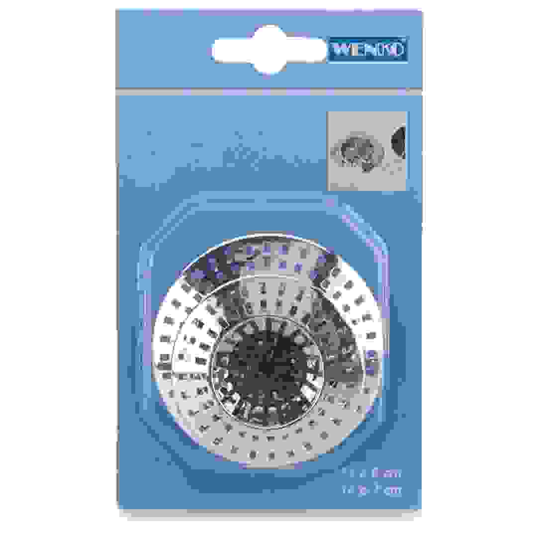 Wenko Drain Sieves (Set of 2, Silver)