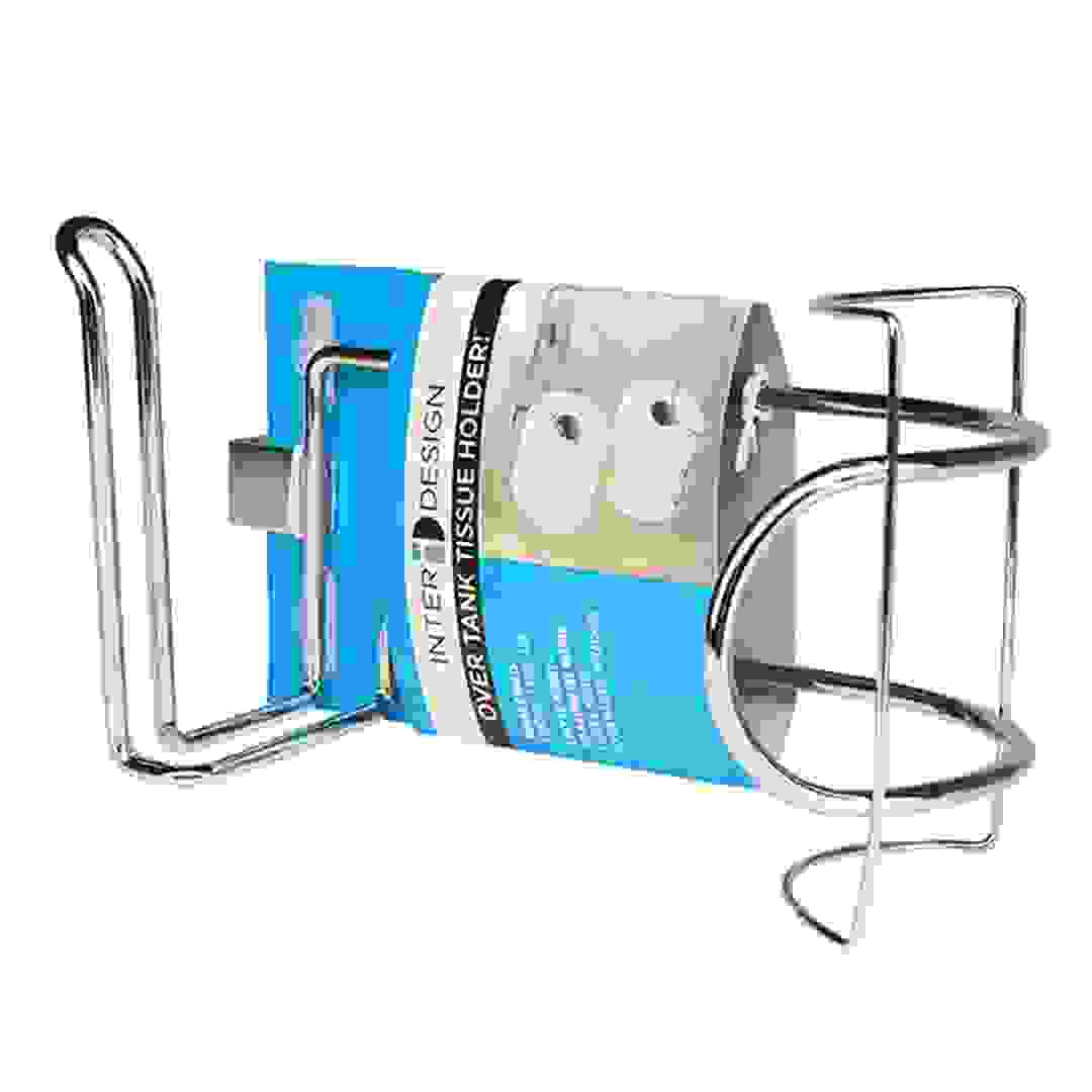 حامل بكرة مناديل مرحاض كلاسيكو يوضع فوق الخزان (15 × 28 × 17 سم)