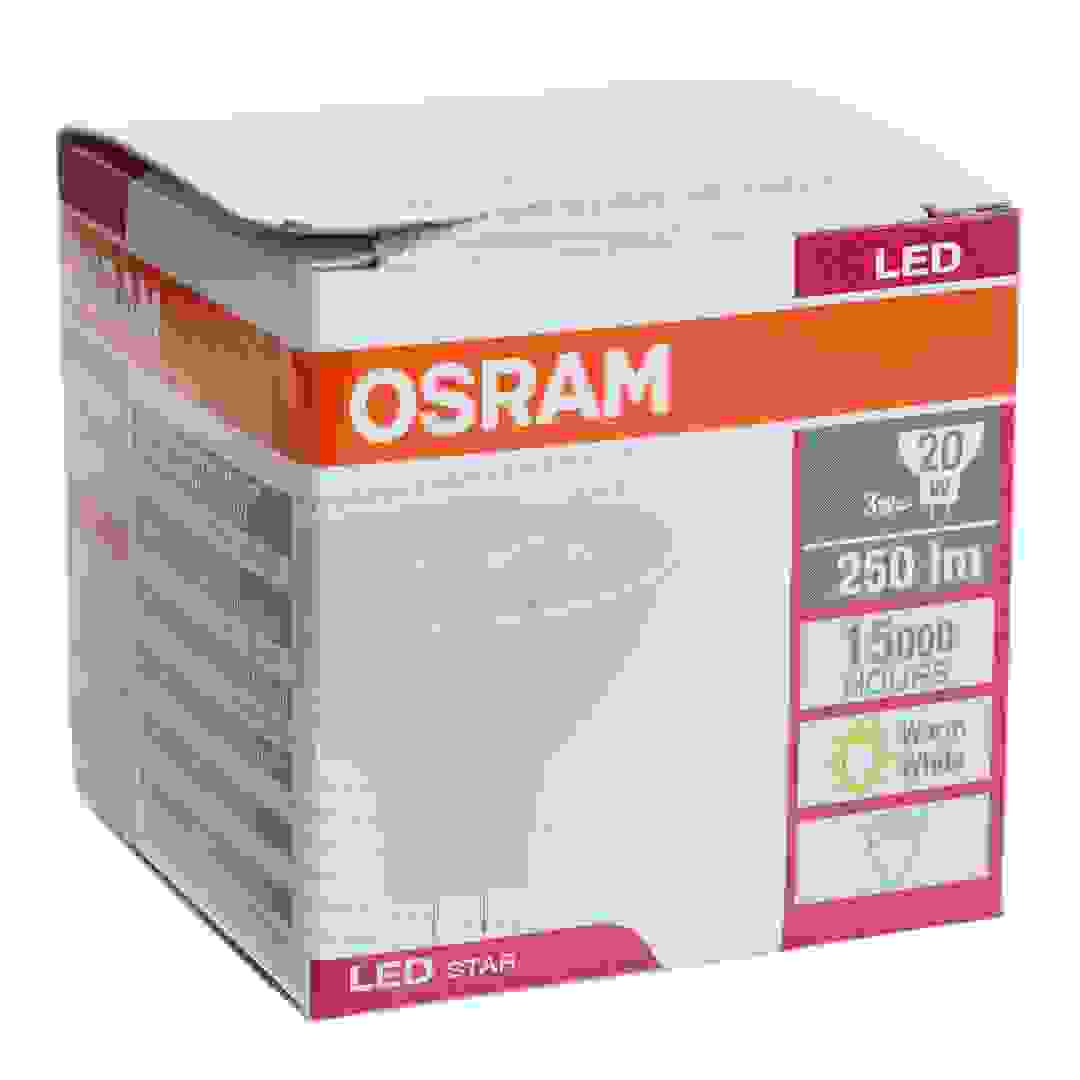 لمبة LED أوسرام ستار LED (3 واط، أبيض مصفر)