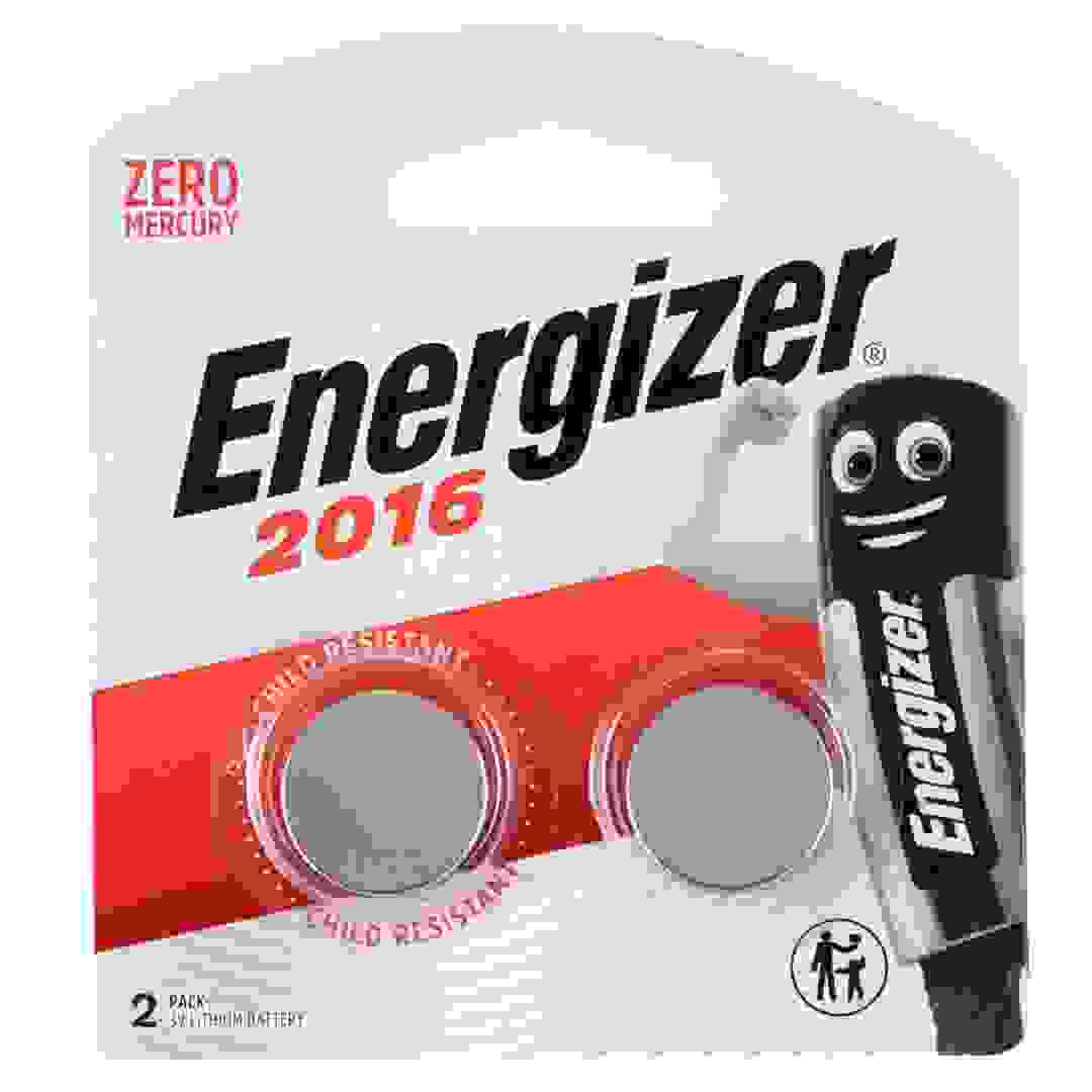 Energizer 2016 3V Coin Lithium Batteries (2 pcs)
