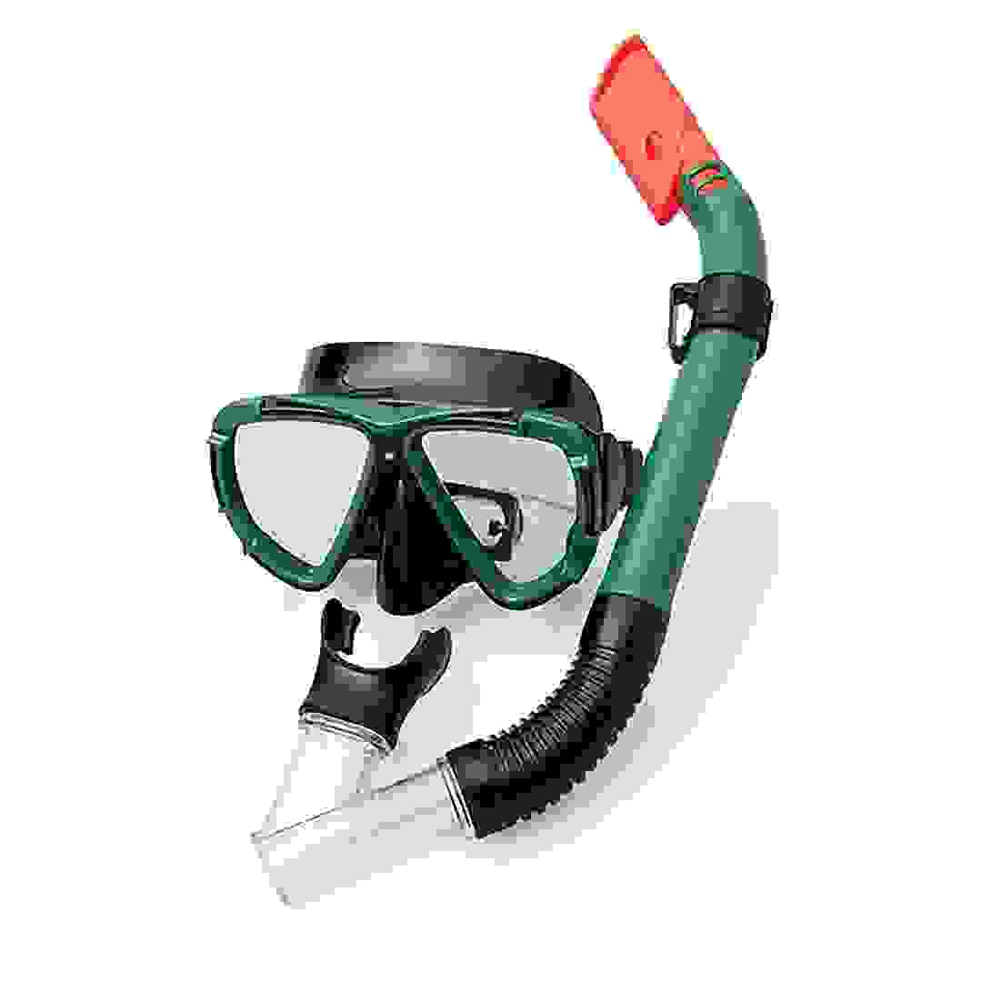 طقم نظارات غوص وأنبوب تنفس هايدرو برو دايف ميرا بست واي (20.5 × 8.5 × 19.5 سم)