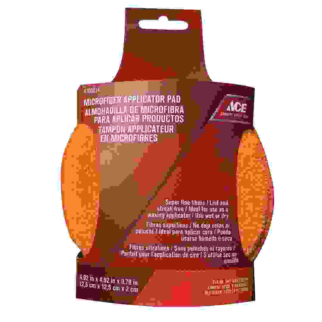 إسفنجة تنظيف مايكروفايبر إيس (12.5 × 12.5 × 2 سم، برتقالي)