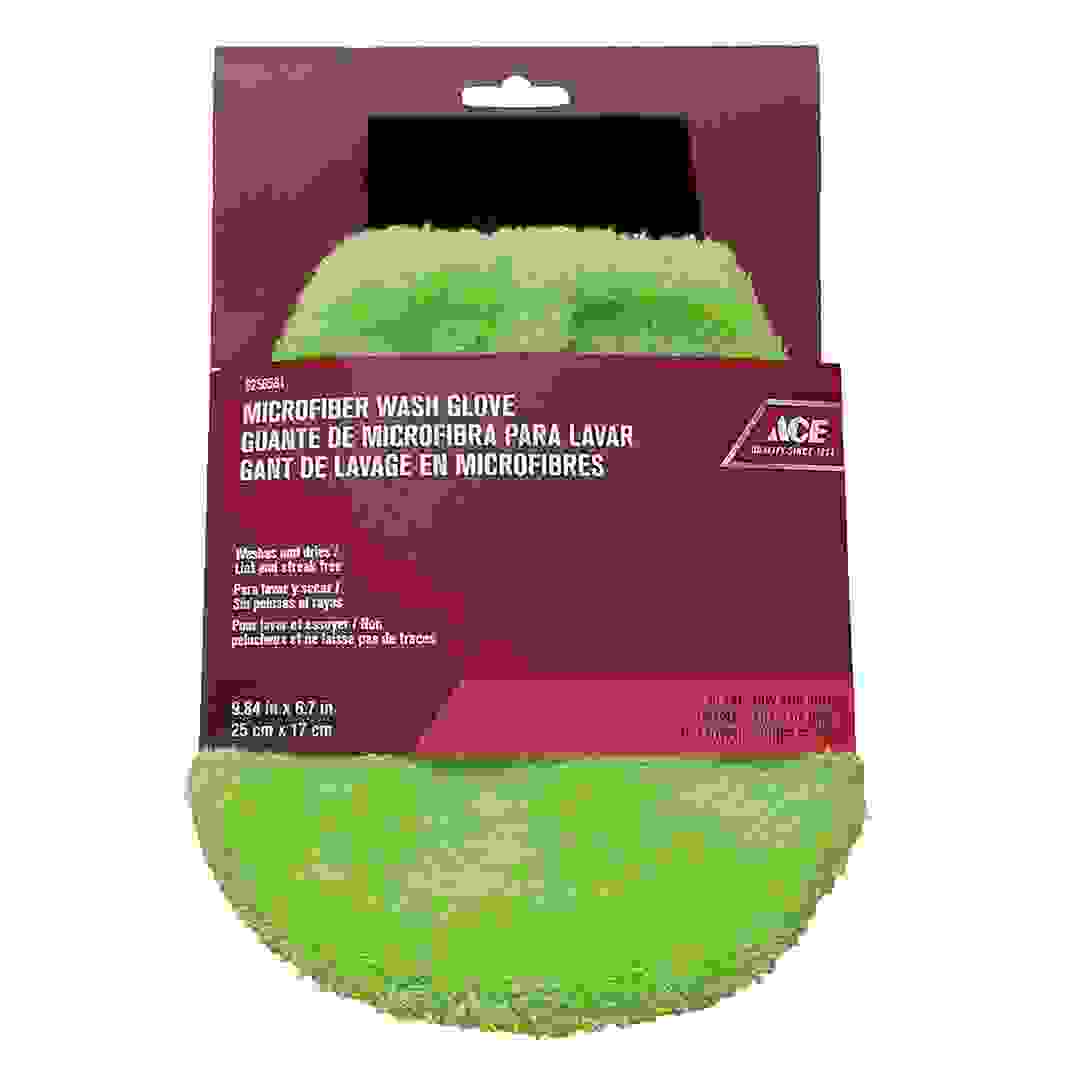 ACE Microfiber Wash Glove (25 x 17 cm, Green)