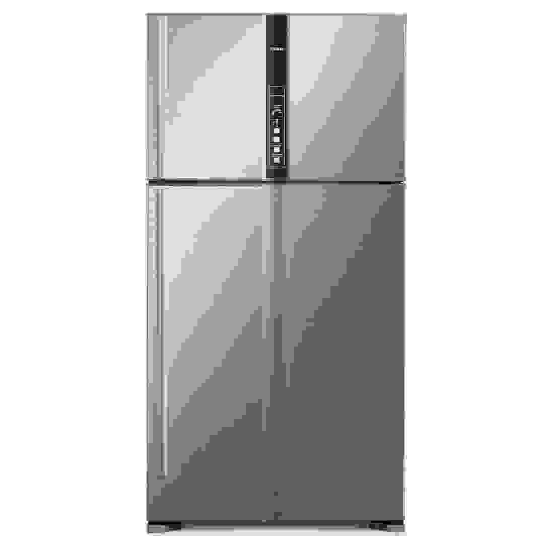 ثلاجة هيتاشي بفريزر علوي RV820PUK1KBSL (820 لتر)