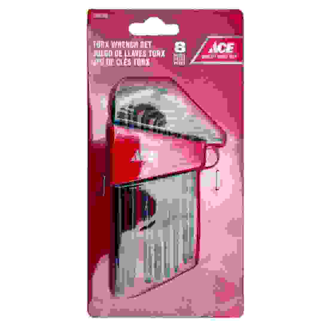 طقم مفاتيح ربط توركس فولاذية بشكل حرف L إيس (8 قطع)