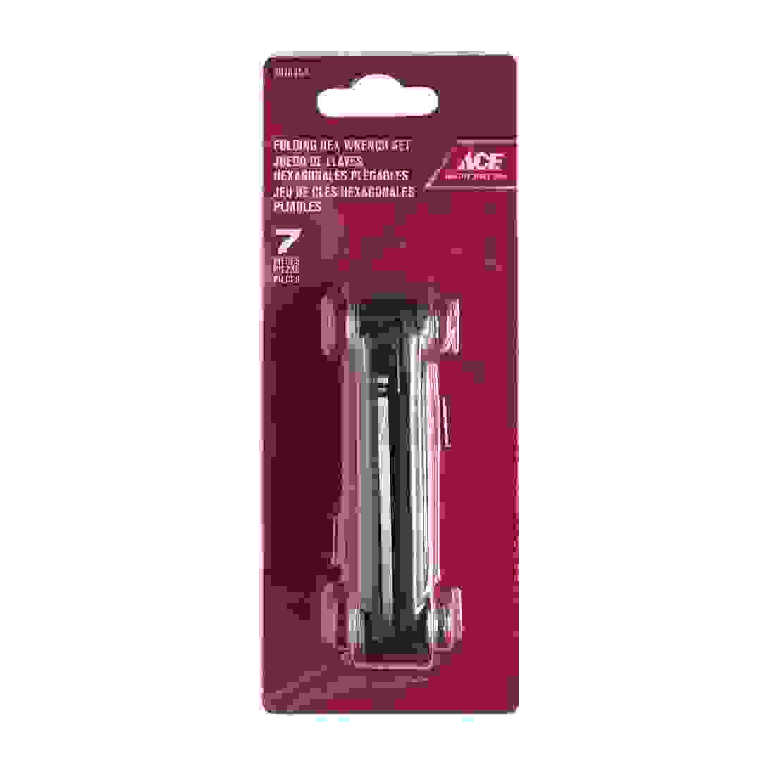 Ace Steel Folding Hex Wrench Set (1.5-6 mm, 7 Pc.)