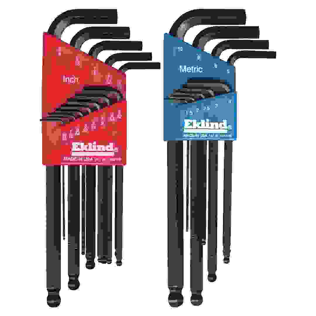 Eklind Metric & SAE Long/Short Arm Hex L Key Set (22 pcs)
