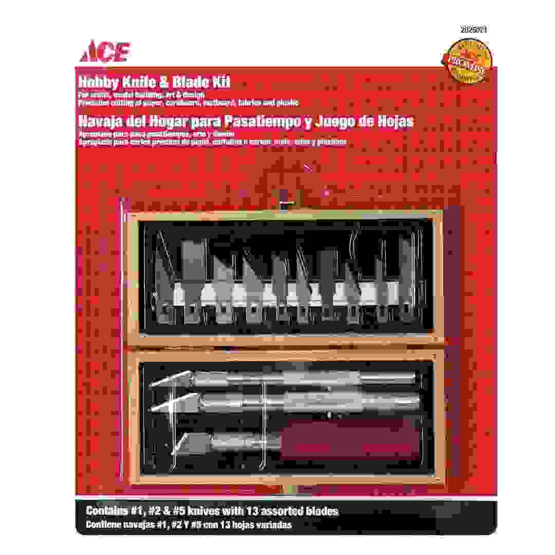 Ace Fixed Blade Hobby Knife Set (17 Pc.)