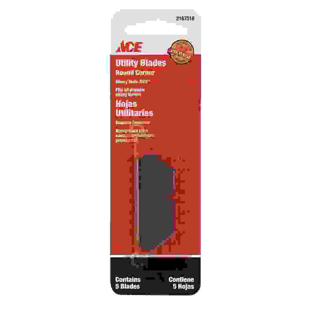 Ace Round Corner Carbon Steel Heavy Duty Replacement Blades (5 Pc.)