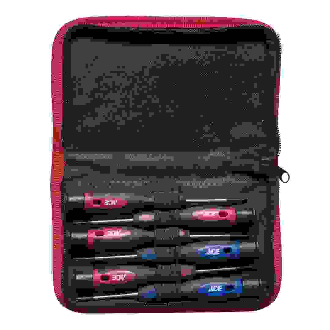 Ace Precision Screwdriver Set W/Case (6 Pc.)
