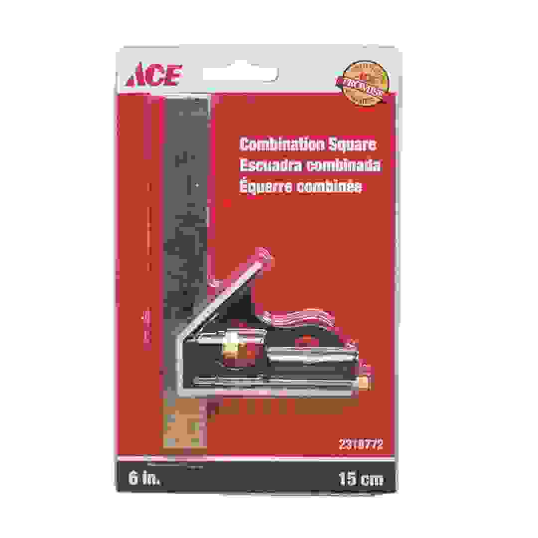 مسطرة مع ميزان تسوية إيس (15 سم)