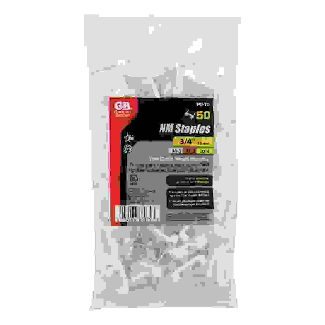 Gardner Bender Plastic Insulated Cable Staples (1.9 x 2.54 cm, 50 Pc.)