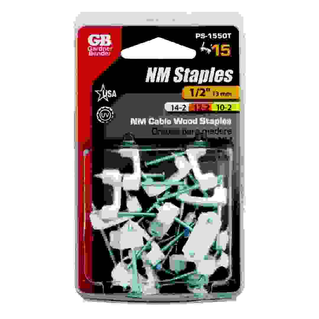 Gardner Bender Plastic Insulated Cable Staples (1.27 x 1.27 cm, 15 Pc.)