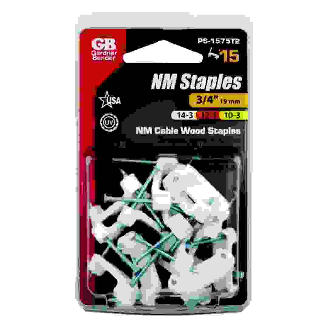 Gardner Bender Plastic Insulated Cable Staples (1.9 x 1.9 cm, 15 Pc.)