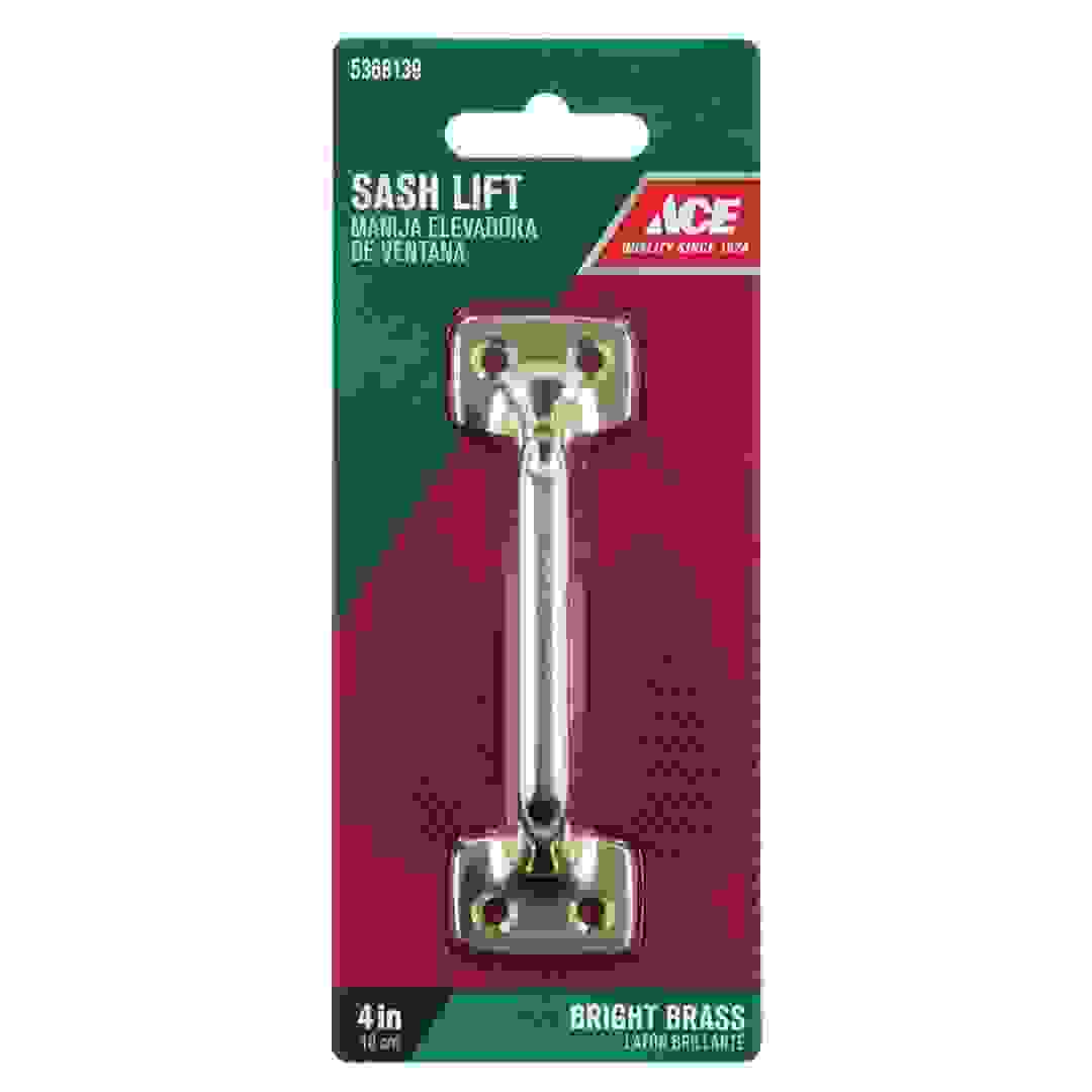 Ace Bright Brass Universal Sash Lift Handle (10 cm)