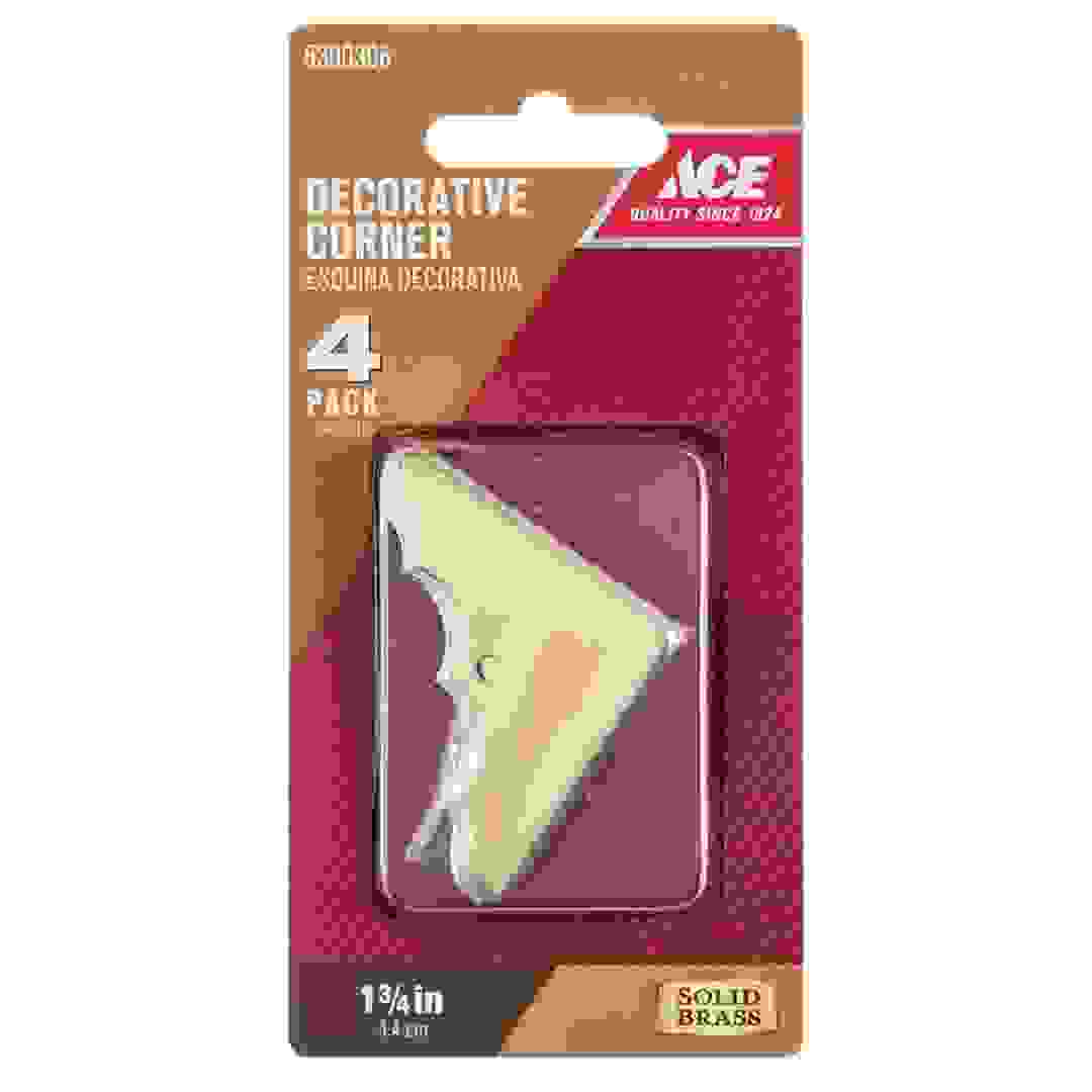 Ace Brass Decorative Corners (4.4 cm, 4 Pc.)