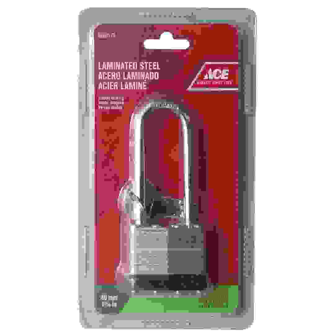 Ace Steel Laminated Long Shackle Padlock (4 cm)