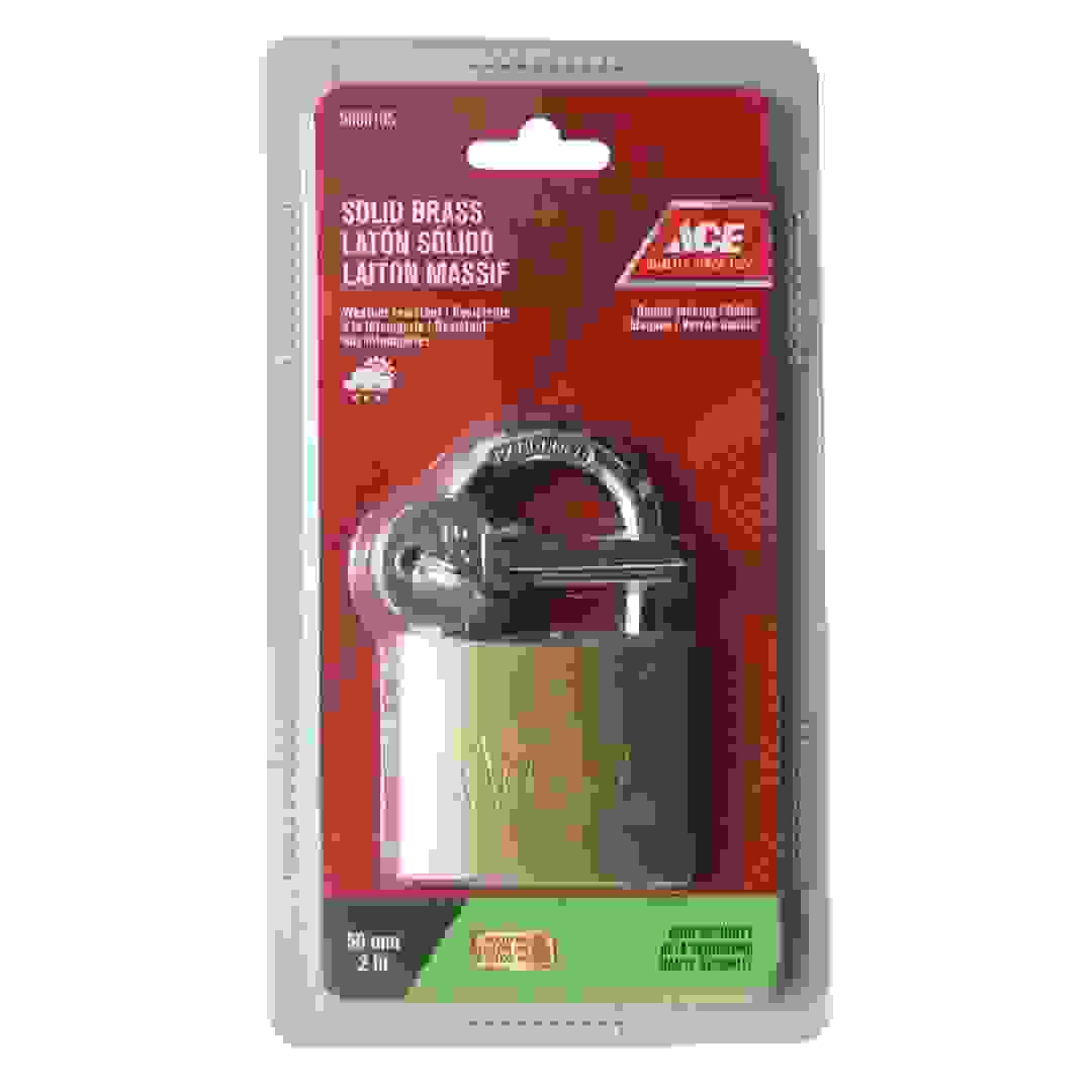 Ace Solid Brass Padlock W/ Keys (5 cm)