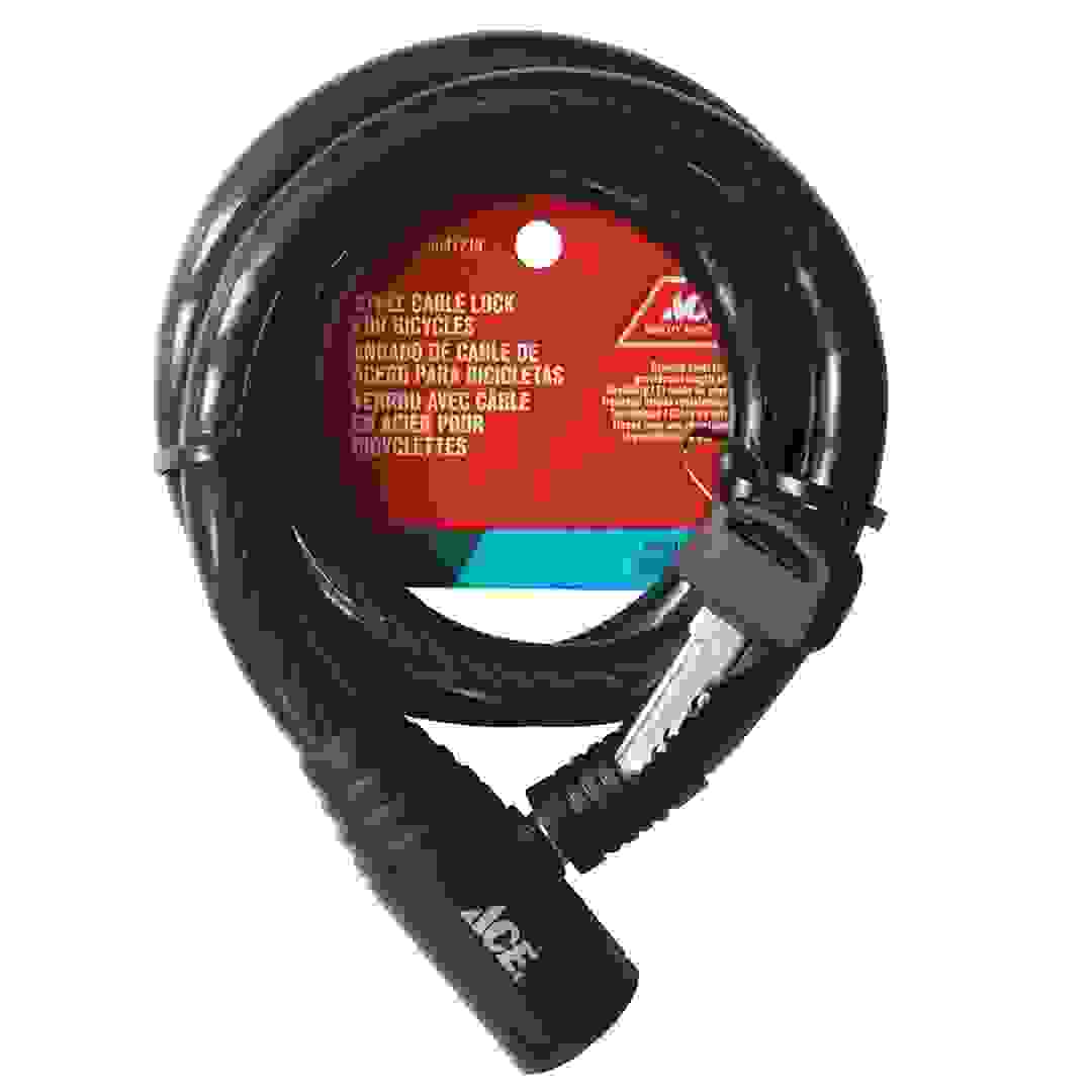 قفل كابل الدراجة الفولاذي إيس مع مفاتيح (100 × 1.5 سم)