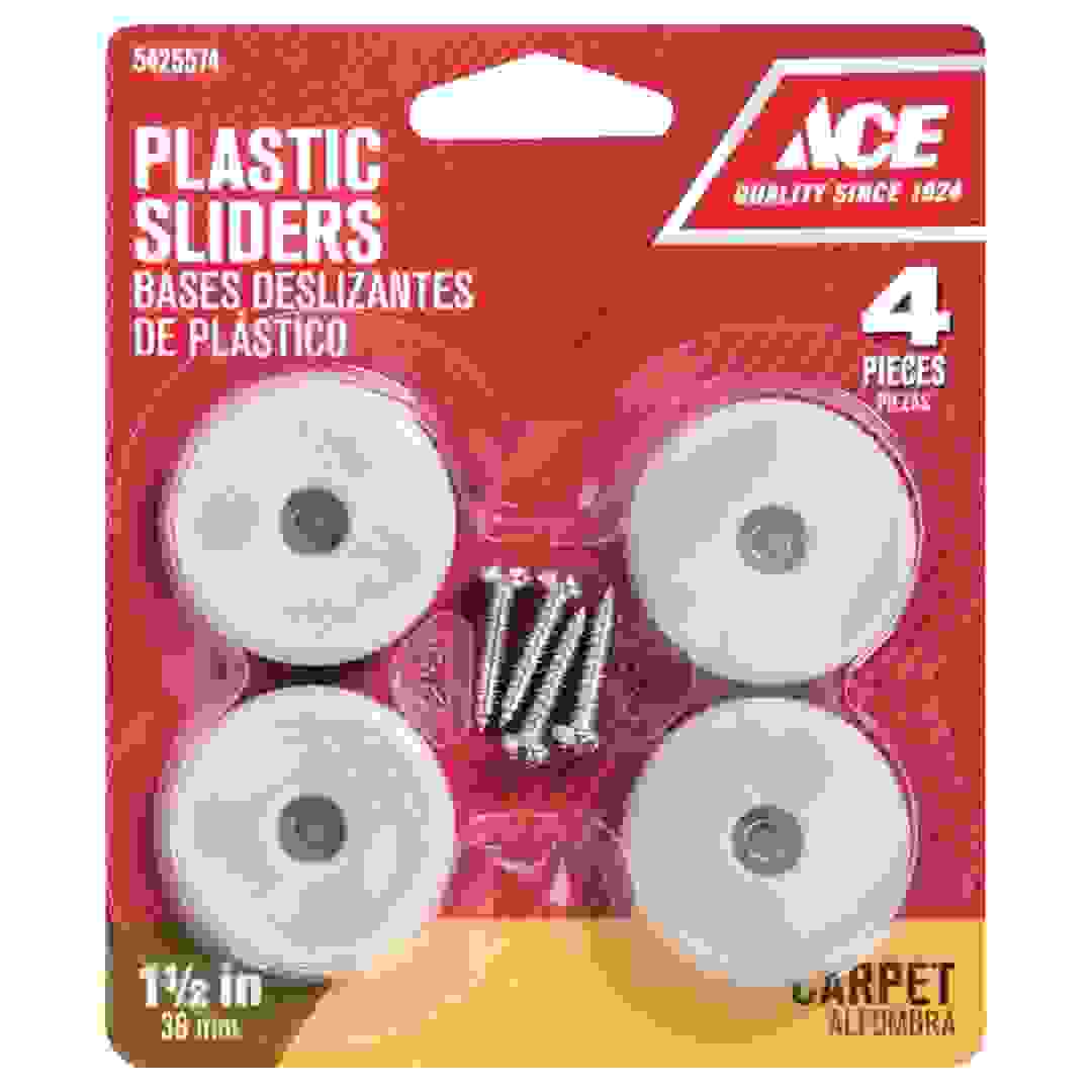 Ace Plastic Sliders (3.8 cm, 4 Pc.)