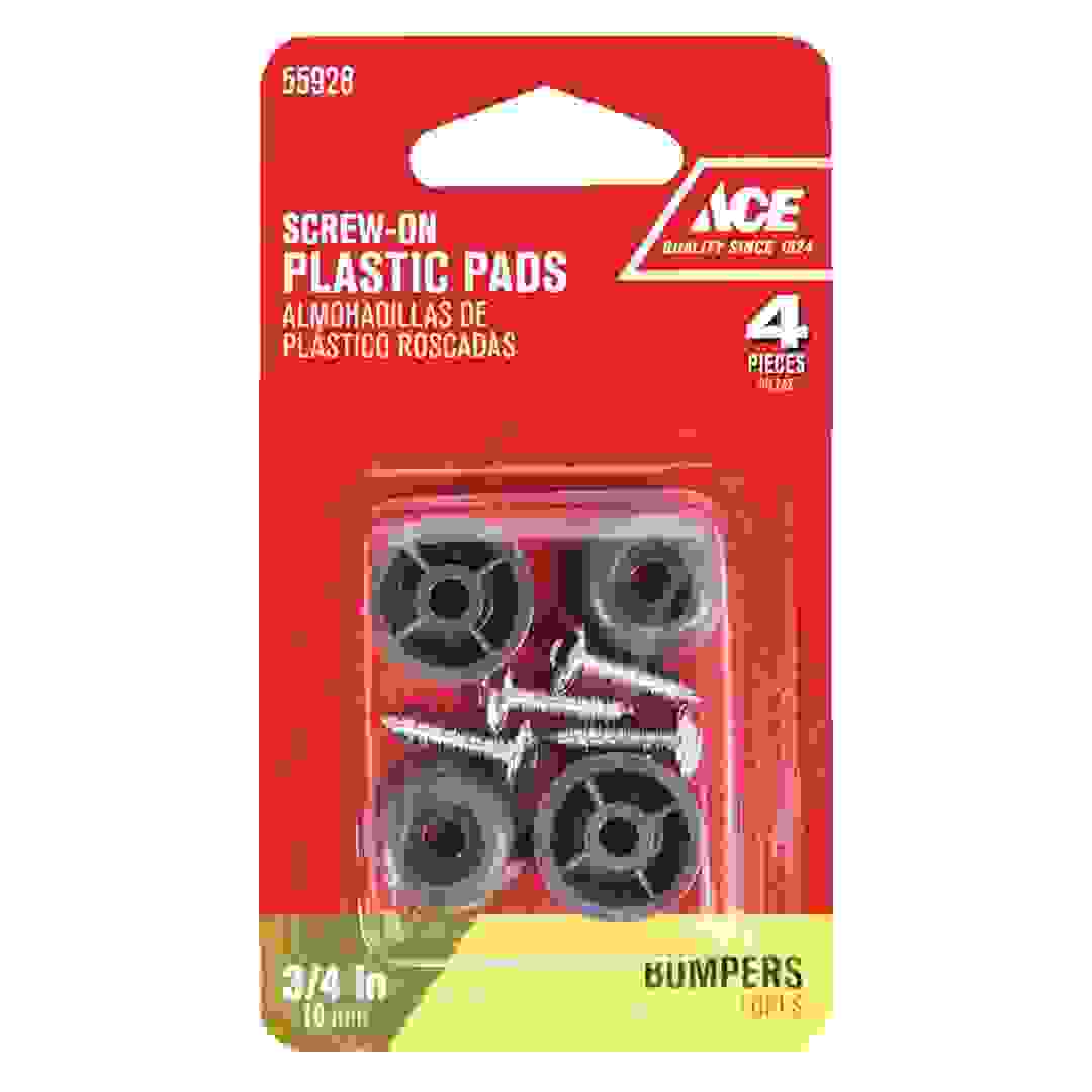 حزمة قواعد بلاستيكية إيس تثبت بالبراغي (1.90 سم، 4 قطع)