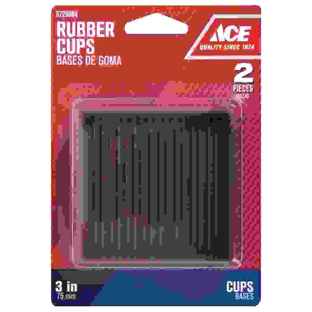 قواعد الأثاث مربعة مطاطية إيس (7.5 سم، 2 قطعة)