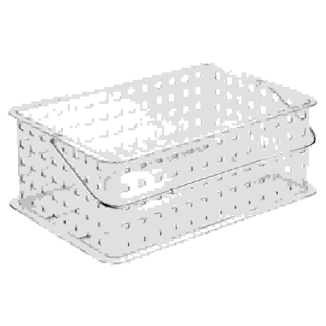 InterDesign Storage Basket W/Handle (12 x 35 x 23 cm, Medium)