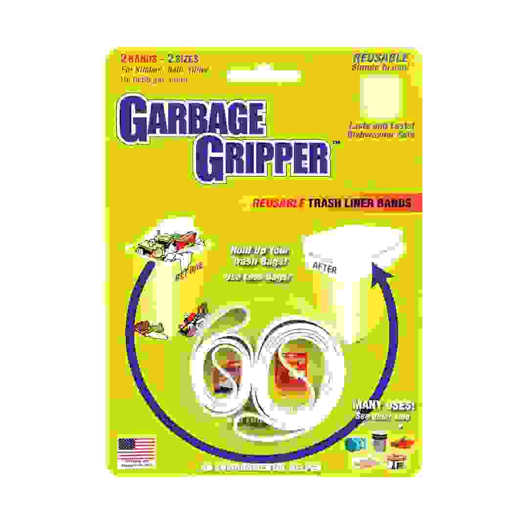 Garbage Gripper Reusable Trash Liner Bands (2 Pc.)