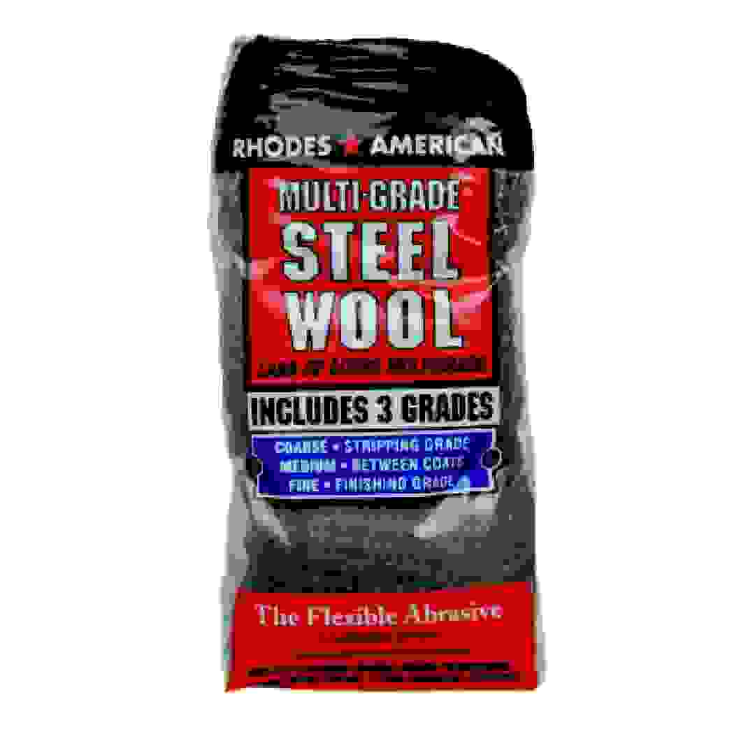 Rhodes American 3 Grades Steel Wool Pad Pack (12 Pc.)