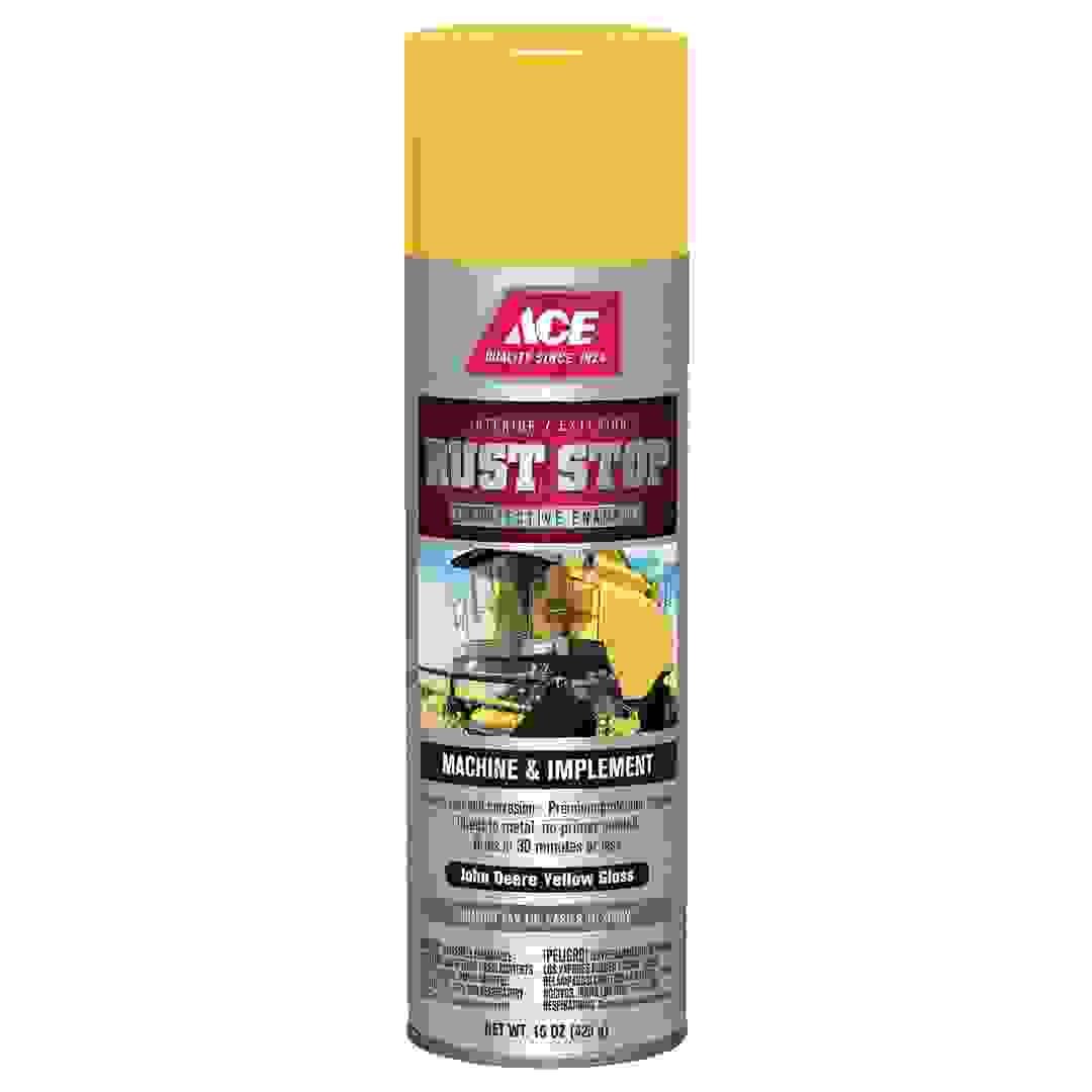 Ace Rust Stop Protective Enamel Spray Paint (425 g, John Deere Yellow Gloss)